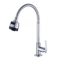 Torneira Tipo Mesa Gourmet P/ Cozinha Bica Flexível Cromada - Liege