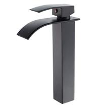 Torneira VOTON Vessel Sink Matte Black Waterfall de alça única Torneira VOTON Vessel Sink Matte Black Waterfall de alça única