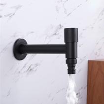 Torneira WJEF de aço inoxidável para montagem em parede com alça única fria/quente