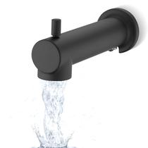 Torneira YASINU Tub Sout 20 cm em preto fosco com desviador