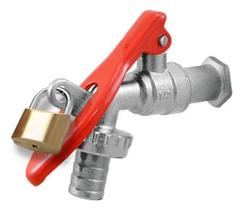 Torneiras Cadeado Jardim Esfera Trava Bico Uso Geral 1/2