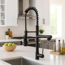 Torneiras Cozinha Gourmet Black Preto Fosco 50 Cm