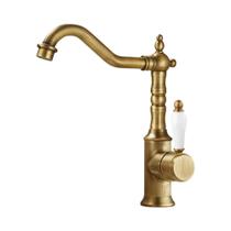 Torneiras De Banheiro De Guindaste De Latão Antigo, Torneira Misturadora De Água Quente E Fria,