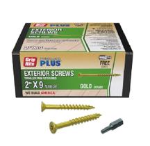 Tornillos para terrazas Grip-Rite PrimeGuard Nº 9, 5 cm, Dorados, 0,45 kg