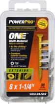 Tornillos Power Pro One Multi-Material Bronce 8 x 3 cm, 30 unidades Tornillos Power Pro One Multi-Material Bronce 8 x 3 cm, 30 unidades