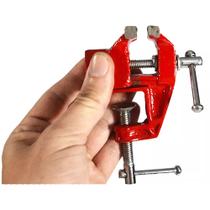 Torno De Bancada Aço Base Fixa Mini Morsa 40mm Starfer