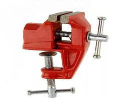 Torno De Bancada Aço Base Fixa Mini Morsa 40Mm