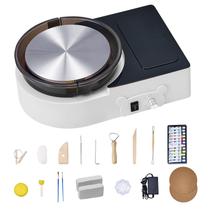 Torno de Cerâmica Mini VEVOR para Crianças e Iniciantes com Prato Giratório de 6 Polegadas