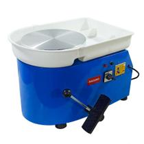 Torno Elétrico Giratório para Cerâmica Pintura e Modelagem 350w - Bivolt