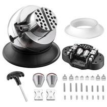 Torno Esférico DZQ 7,8 cm Aço Inoxidável com Rotação 360