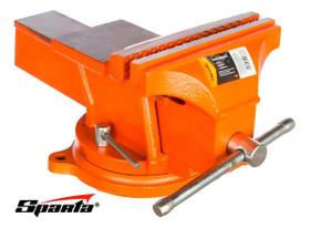 Torno Morsa De Bancada Rotativa Com Bigorna 5pol 125mm Sparta cor laranja Torno Morsa De Bancada Rotativa Com Bigorna 5pol 125mm Sparta cor laranja