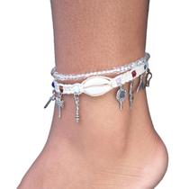 Tornozeleira 7 Linhas Macramê Orixá Umbanda