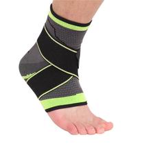 Tornozeleira Ajustável Anti-Derrapante Ortopédica Esportiva Proteção de Joelho com Strap Tira Exercício Funcional Verde Tornozeleira Ajustável Anti-Derrapante Ortopédica Esportiva Proteção de Joelho com Strap Tira Exercício Funcional Verde