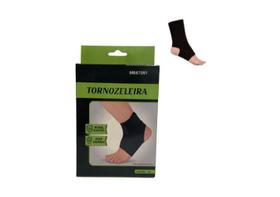 Tornozeleira Ajustável E Flexível Preta Neoprene