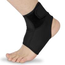 Tornozeleira Ajustável E Flexível Preta Neoprene