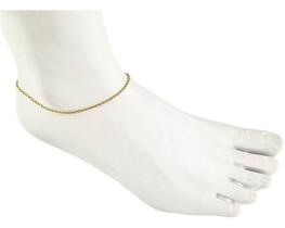 Tornozeleira Bailarina 2.0 25 Cm Ouro 18k 750 Certificado G