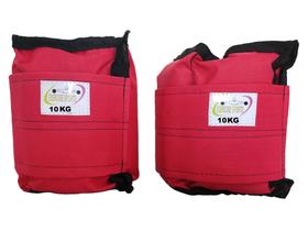 Tornozeleira / Caneleira 10 KG Nylon Vermelho Tornozeleira / Caneleira 10 KG Nylon Vermelho