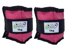 Tornozeleira / Caneleira Peso 1 Kg - Profissional Academia - Rosa. - Exercise Sports