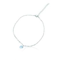 Tornozeleira com cristal de aço