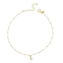 Tornozeleira Com Lua Banhada A Ouro 198K Tornozeleira Com Lua Banhada A Ouro 198K