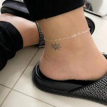 Tornozeleira Corações de Prata 925