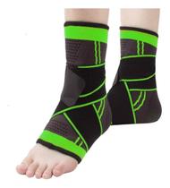 Tornozeleira de Compressão 360º Ortopédica Estabilizadora Exercícios Fitness Esportes Unissex