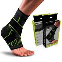 Tornozeleira De Compressão Ortopédica Ajustável + Meia Antiderrapante Futebol Profissional Trusox Tornozeleira De Compressão Ortopédica Ajustável + Meia Antiderrapante Futebol Profissional Trusox