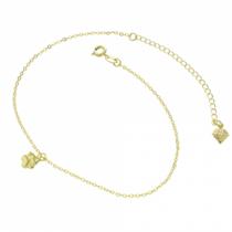 Tornozeleira De Patinha PRI Style Folheada A Ouro 18K Antialérgica Tornozeleira De Patinha PRI Style Folheada A Ouro 18K Antialérgica
