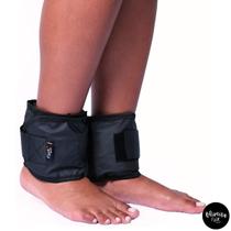 Tornozeleira De Peso 5 Kg Preto Par Caneleira Treino Exercício Exercício Funcional Fitness Exercícios Musculação Academia