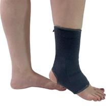 Tornozeleira Elástica Esportiva VR5415 Cinza Vollo Sports