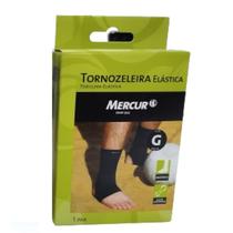 Tornozeleira Elástica Preta Grande 1 Par - Mercur Tornozeleira Elástica Preta Grande 1 Par - Mercur