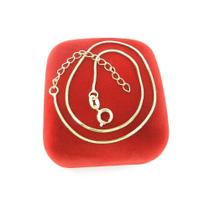 Tornozeleira Feminina 24/28cm 1mm Folheado Ouro TZ110