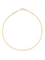 Tornozeleira Feminina 24cm Piastrine Em Ouro 18k 750