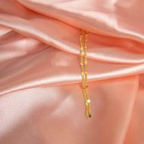 Tornozeleira Feminina Chapinha Redonda Semijoia Delicada e Minimalista em Ouro 18k Simonatto