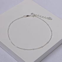 Tornozeleira Feminina Folheada a Prata com Corações