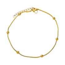 Tornozeleira Feminina Vintage De Aço Inoxidável Com Corrente De Contas, Acessório De Joalheria Para Tornozeleira Feminina Vintage De Aço Inoxidável Com Corrente De Contas, Acessório De Joalheria Para