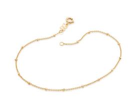 Tornozeleira folheada a ouro 18k mede 25 cm rommanel 551385 Tornozeleira folheada a ouro 18k mede 25 cm rommanel 551385