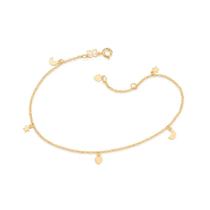 Tornozeleira folheada a ouro 18k Tornozeleira folheada a ouro 18k