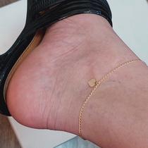 Tornozeleira Folheado A Ouro