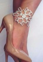 TORNOZELEIRA Noivas CRISTAL Alto Brilho TORNOZELEIRA Noivas CRISTAL Alto Brilho