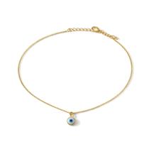 Tornozeleira Olho Grego - Banhada em Ouro 18k