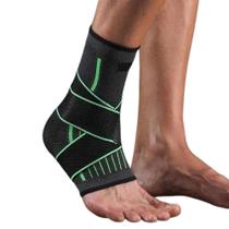Tornozeleira ortopédica ajustável com suporte elástico de quatro vias e cinta de compressão - dk