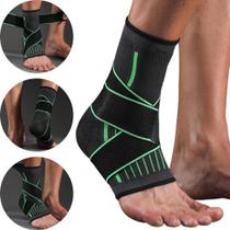 Tornozeleira Ortopédica Ajustável com Suporte Elástico Quatro Vias e Cinta de Compressão