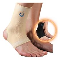 Tornozeleira Ortopédica Elástica Compressã - Cor Bege M Tornozeleira Ortopédica Elástica Compressã - Cor Bege M