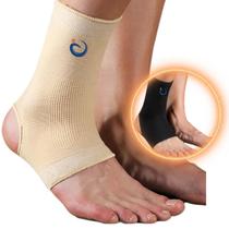 Tornozeleira Ortopédica Elástica Compressã - Cor Bege P Tornozeleira Ortopédica Elástica Compressã - Cor Bege P