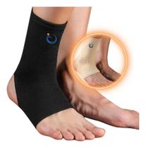 Tornozeleira Ortopédica Elástica Compressã - Cor Preto M Tornozeleira Ortopédica Elástica Compressã - Cor Preto M