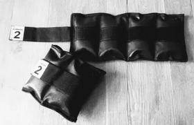 Tornozeleira Peso Caneleira 2kg (Par) Musculação Treino Academia