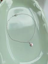 Tornozeleiras Semi Joia Prata 925 concha tendência Verão