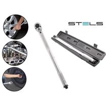 Torquimetro de estalo 28-210 nm encaixe de 1/2 pol. crv cromado stels 1415955