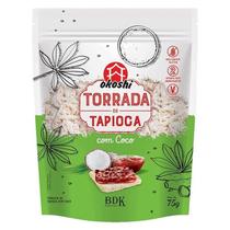 Torrada de Tapioca com Coco Sem Glúten, Vegano Okoshi 75g Torrada de Tapioca com Coco Sem Glúten, Vegano Okoshi 75g
